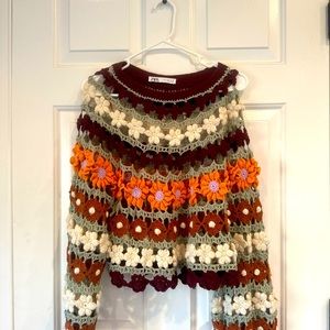 Zara crochet sweater